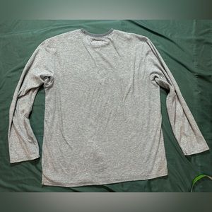 EUC Bruno Milano Men super soft longsleeve pullover shirt Sz XL, Grey/blue/white